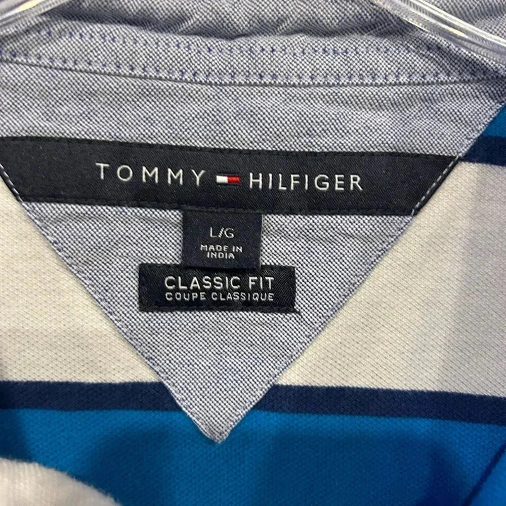Tommy Hilfiger polo shirt sz L - Picture 2 of 3